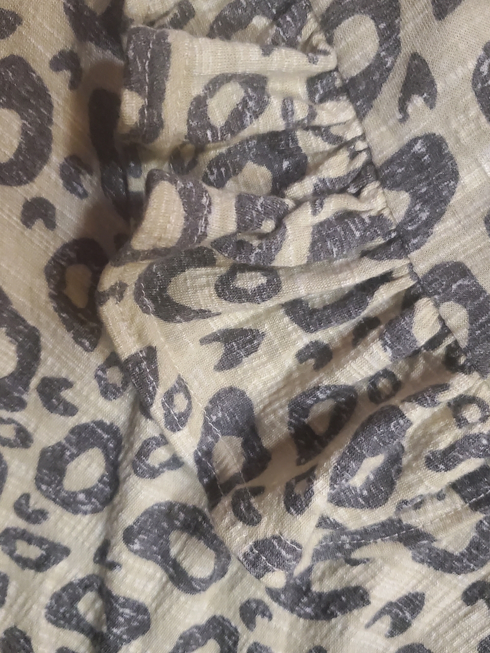 LuLaRoe Beige Leopard Print Ruffle Camisole - Picture 4 of 4